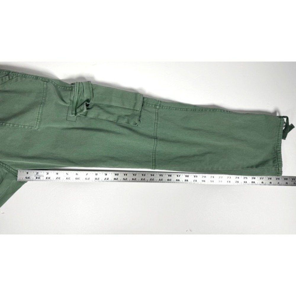 Sundance Cargo Pants Womens 8 Green Cotton Stretch Utility‎ Drawstring Hem - Picture 13 of 16